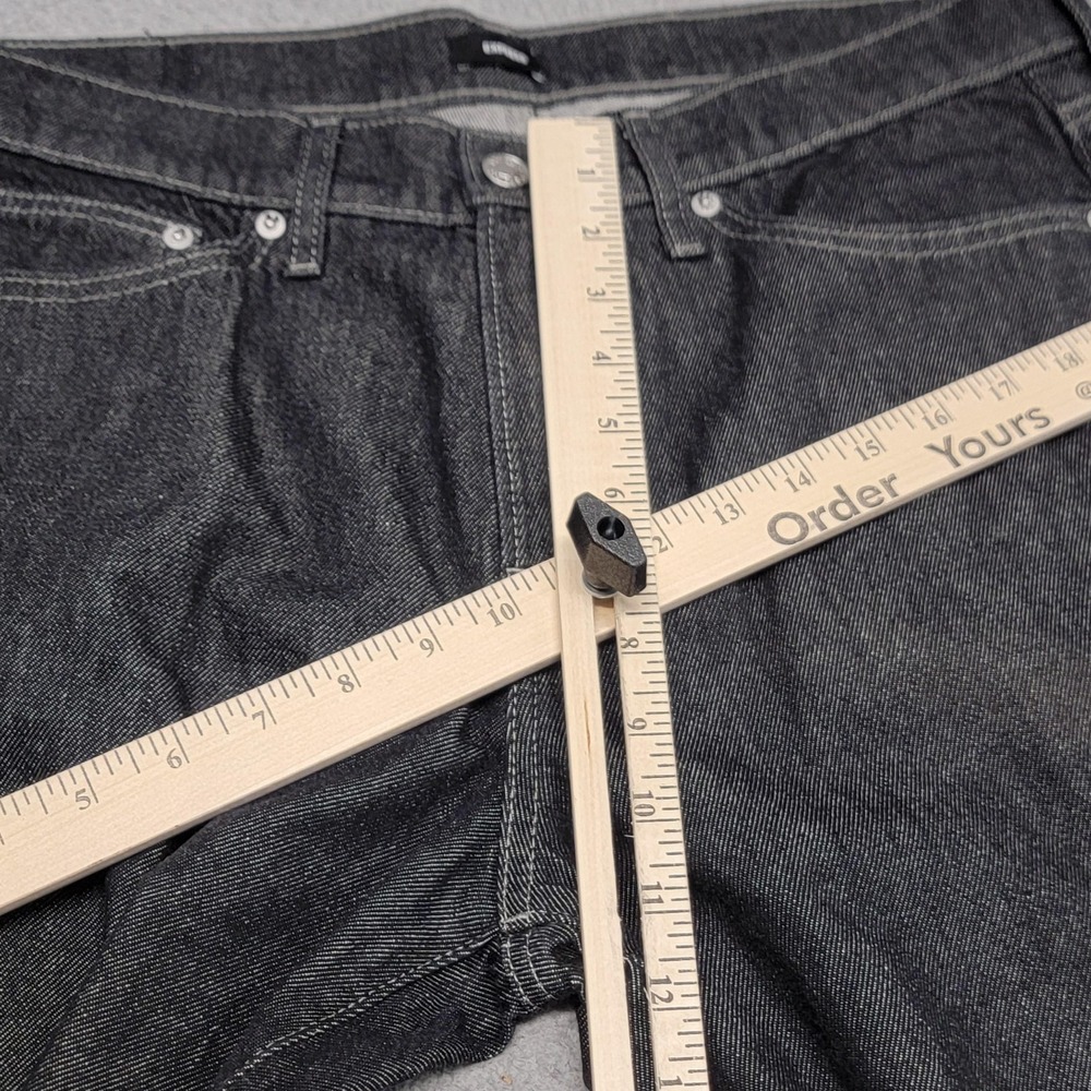 Express Jeans Mens 34x32 (As Measured) Gray Cropped Skinny Flexx Hyper Stretch - Picture 4 of 11